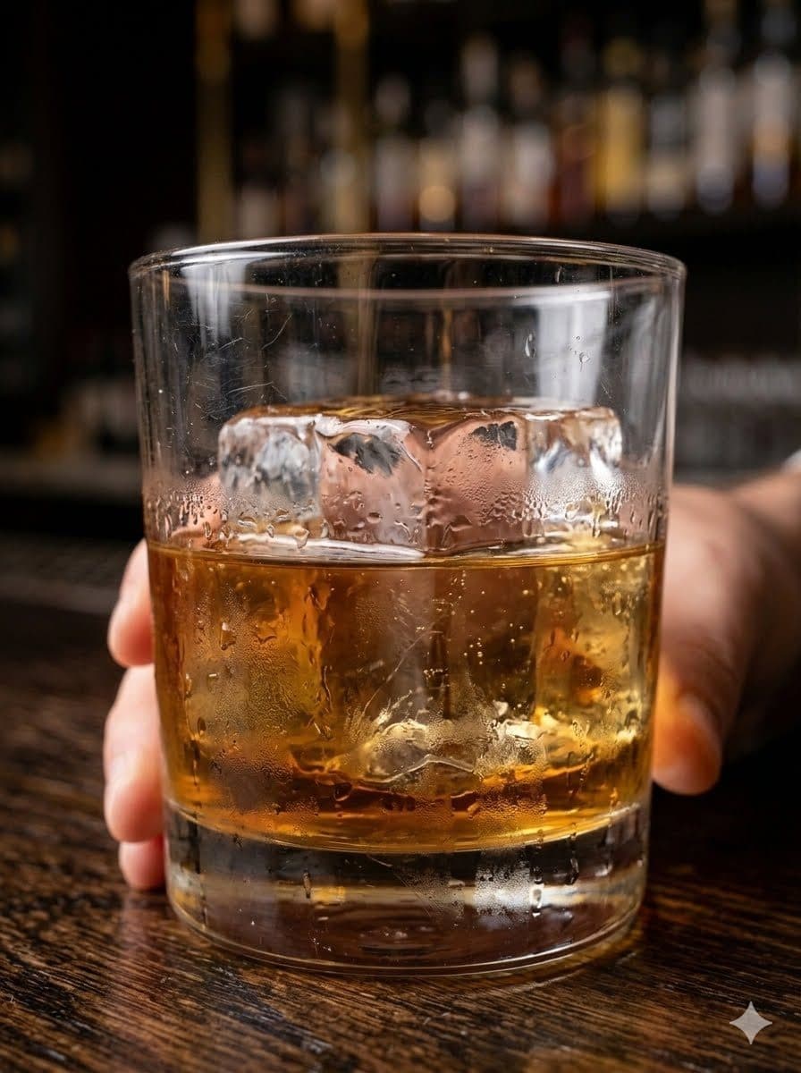 A pour at the bar